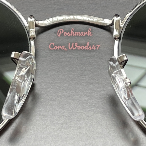 RayBan Round Metal Silver Flash Lenses RB3447 Silver Frame Unisex New - Picture 7 of 16